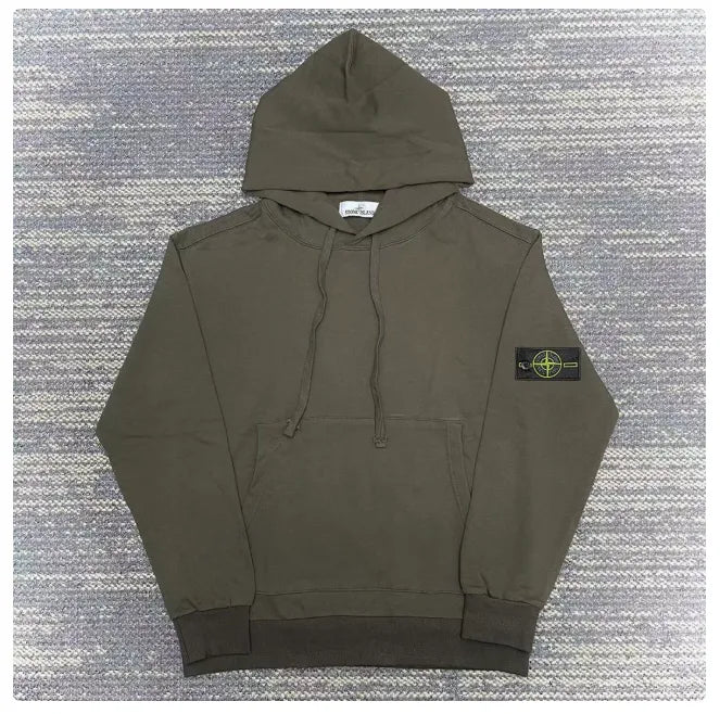 Stone Island 6100062 Organic Cotton Fleece Olive - 25FW