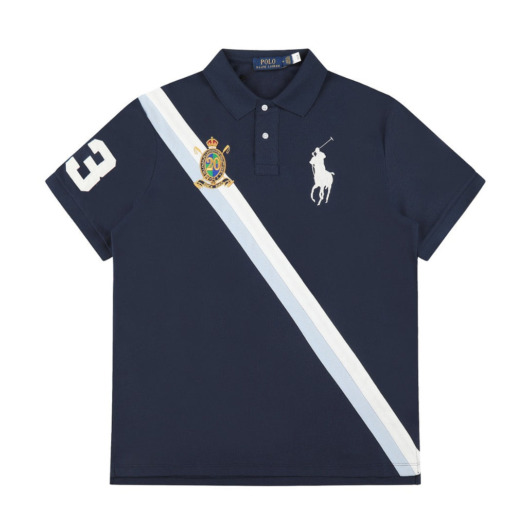 (+6)Polo Ralph Lauren Black BIG PONY 20th ANNIVERSARY CREST