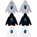 (+3)BAPE Color Camo Big Ape Head Hoodie Navy/+3
