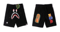 BAPE Shark Sweatshorts Black