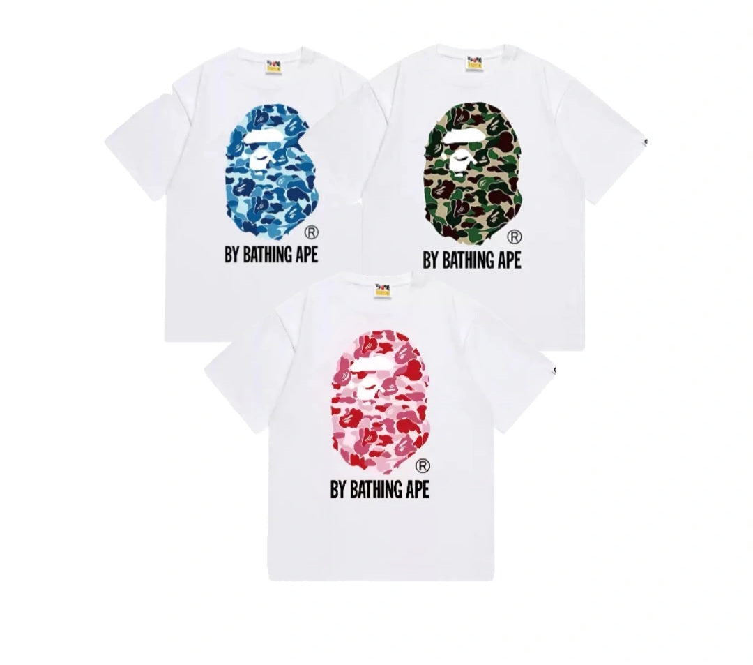 (+3)BAPE ABC CAMO BY BATHING APE T-SHIRT WHITE