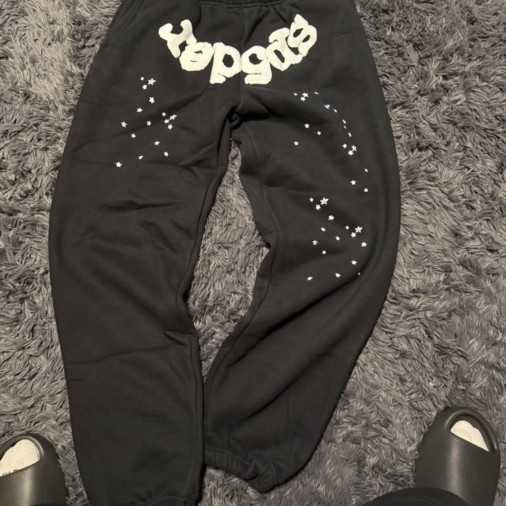 Sp5der OG Web Sweatpant Black