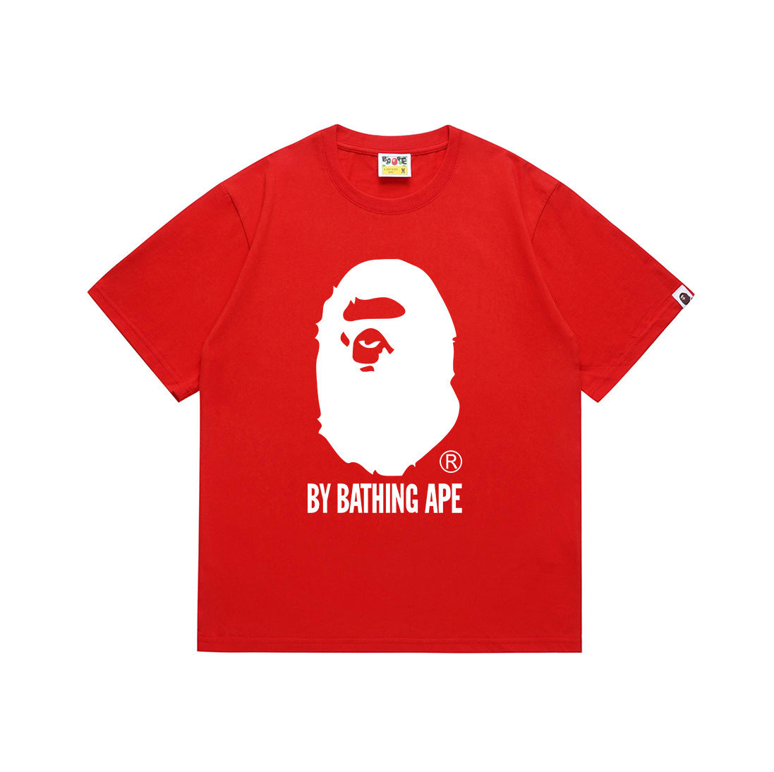 BAPE Overdye By Bathing Ape Relaxed Fit Tee Red
