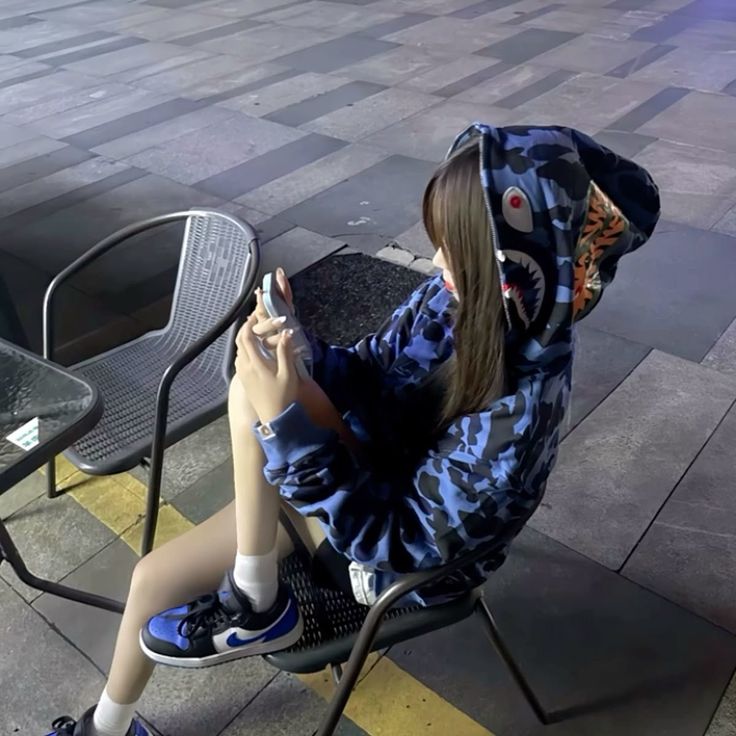 BAPE Color Camo Shark Full Zip Hoodie Navy