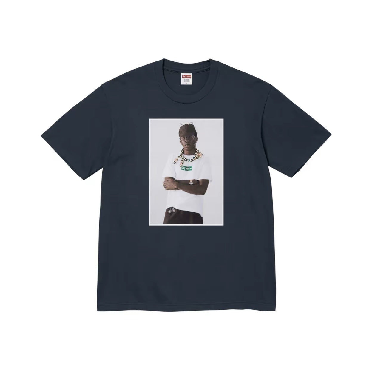 Supreme Tyler The Creator Box Logo Photo T-Shirt Navy