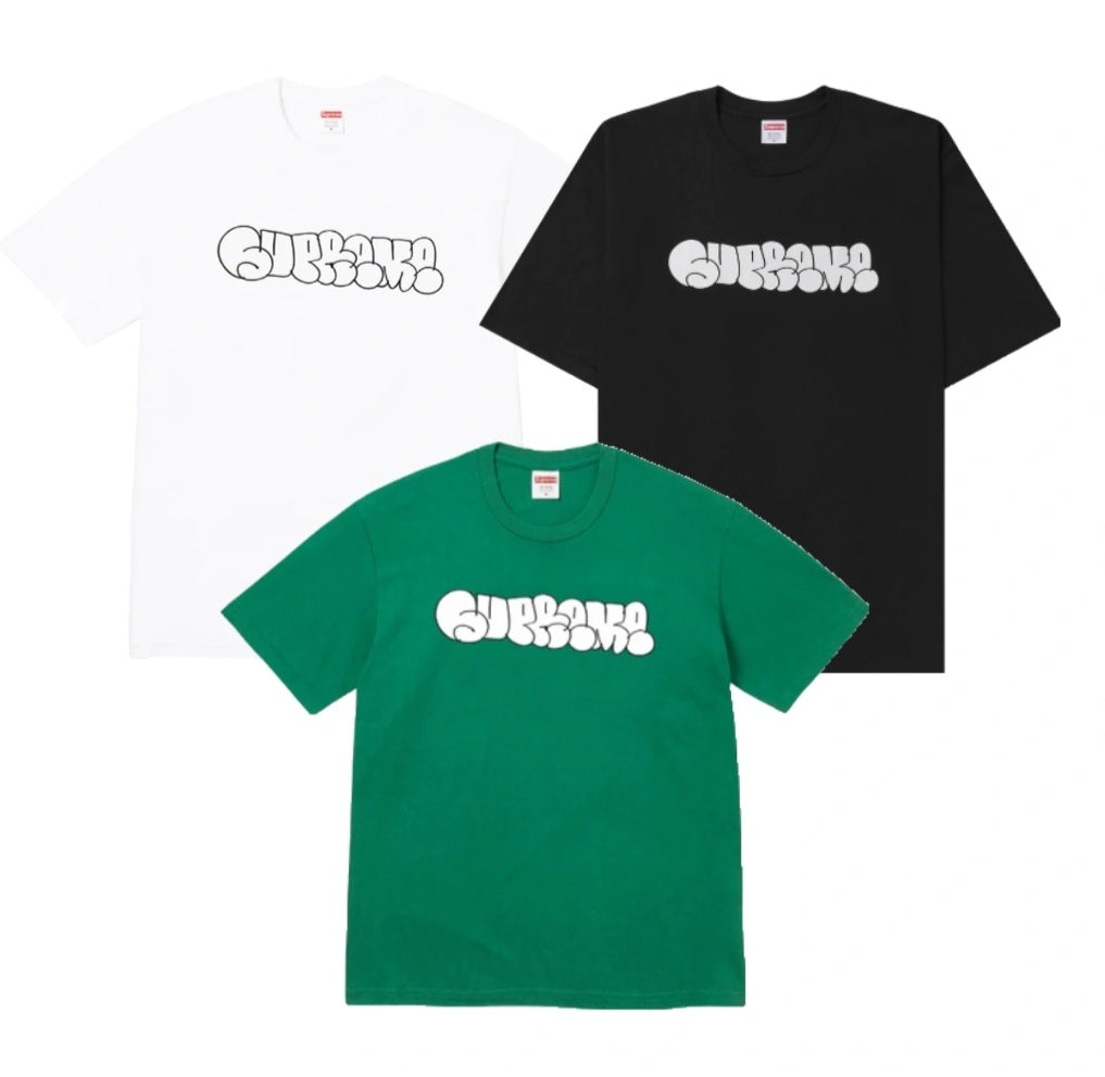 (+3)슈프림 x 홈런 티셔츠 블랙-25SS