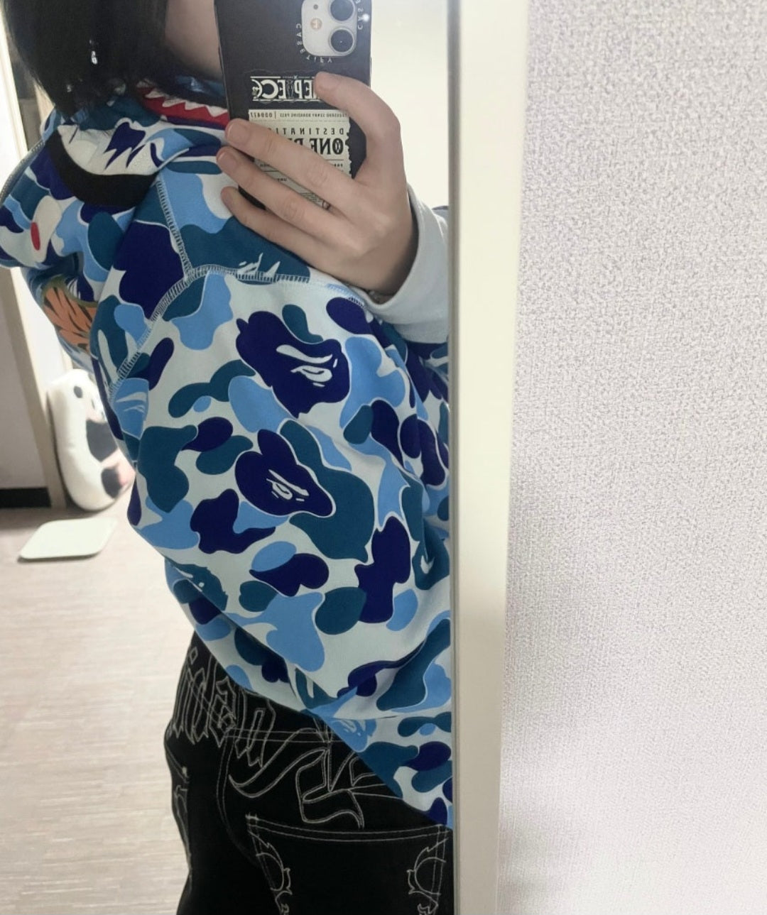 BAPE Color Camo Shark Full Zip Hoodie Blue