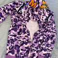 [실물 존예,진짜 아는 사람만 아는 맛집]BAPE Taipei city 14th anniversary shark full Zip Hoodie Purple