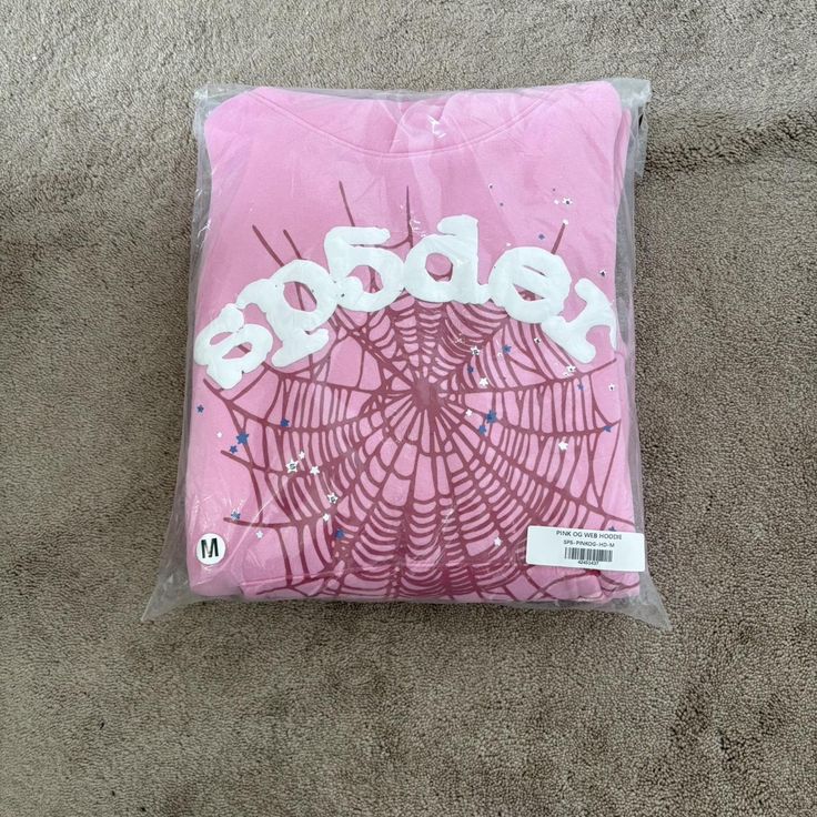 Sp5der OG Web Pink hoodie