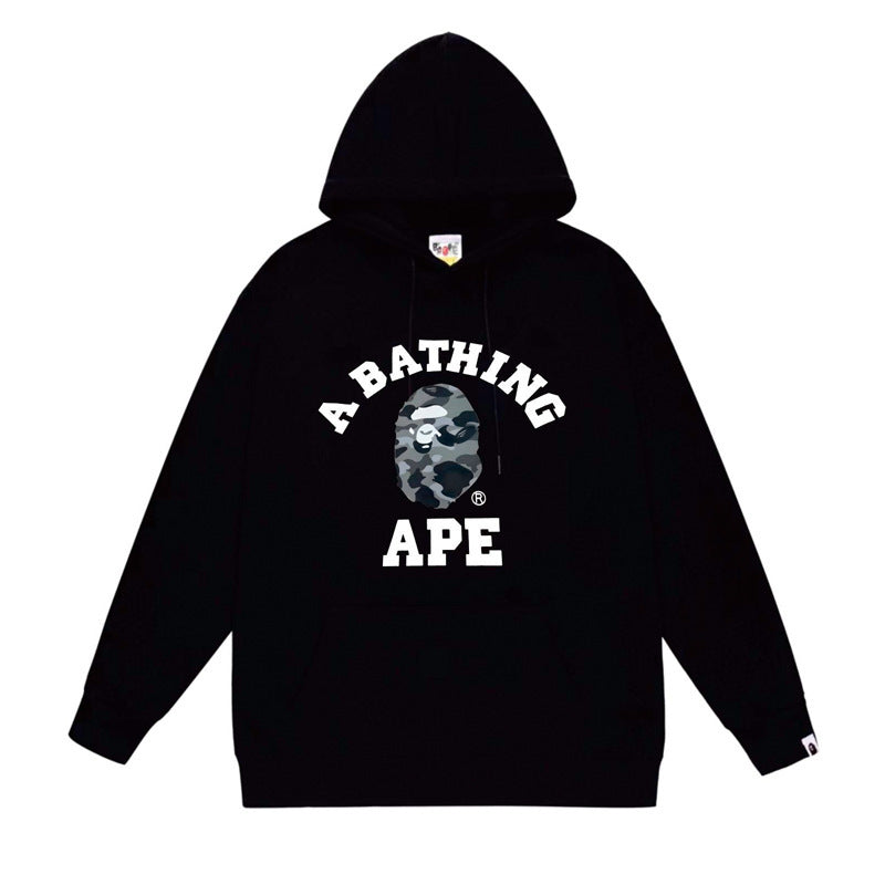 (+3)Bape College Hoodie Gray/+3