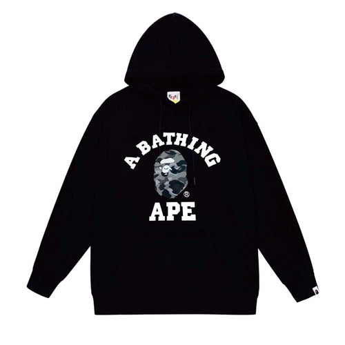 (+3)Bape College Hoodie Gray/+3
