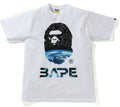 BAPE Space Camo Ape Head T- Shirt White