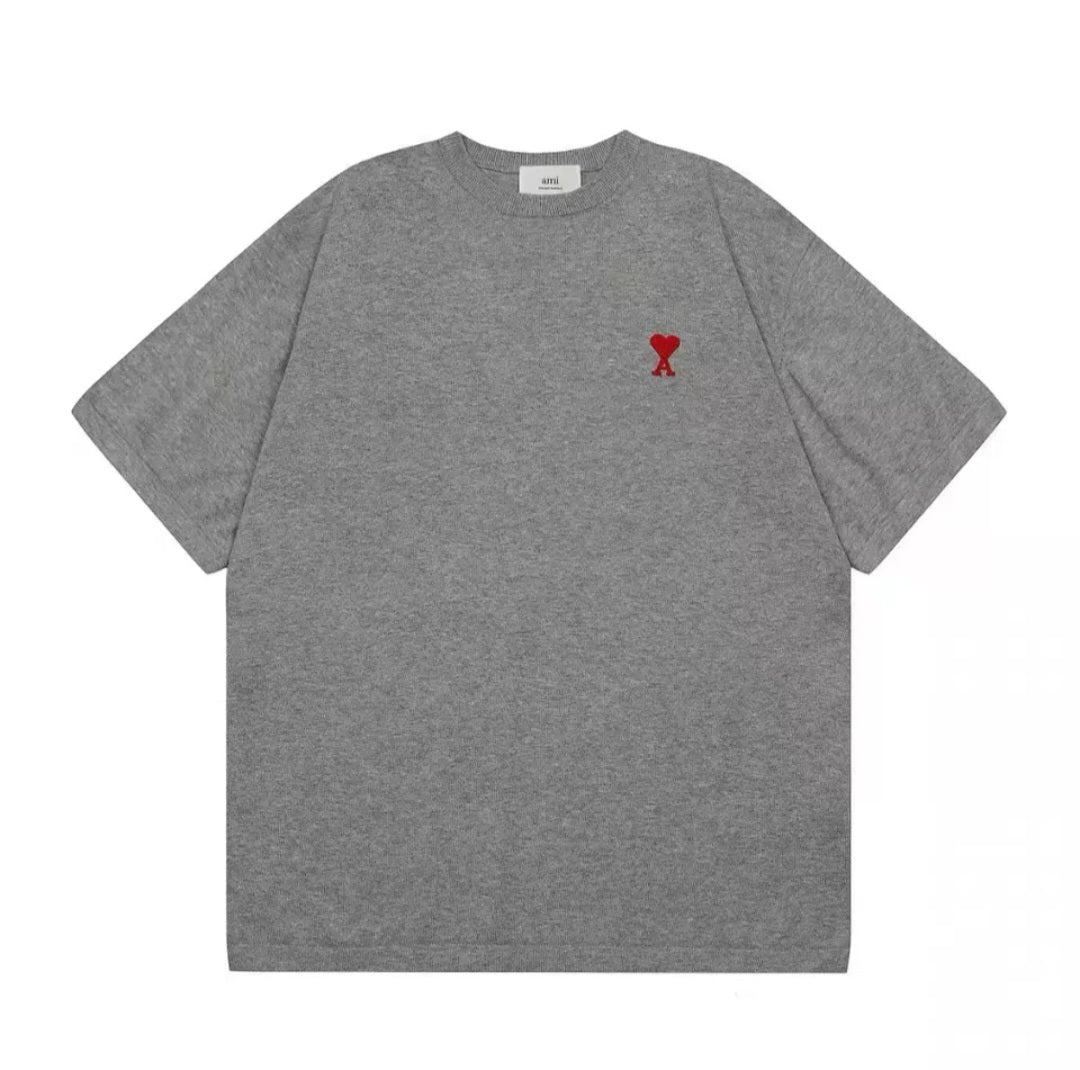 Ami de Coeur Boxy Fit T-Shirt Heather Ash Grey