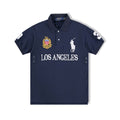 Polo Ralph Lauren Big Pony Los Angeles Polo Shirt Navy / White