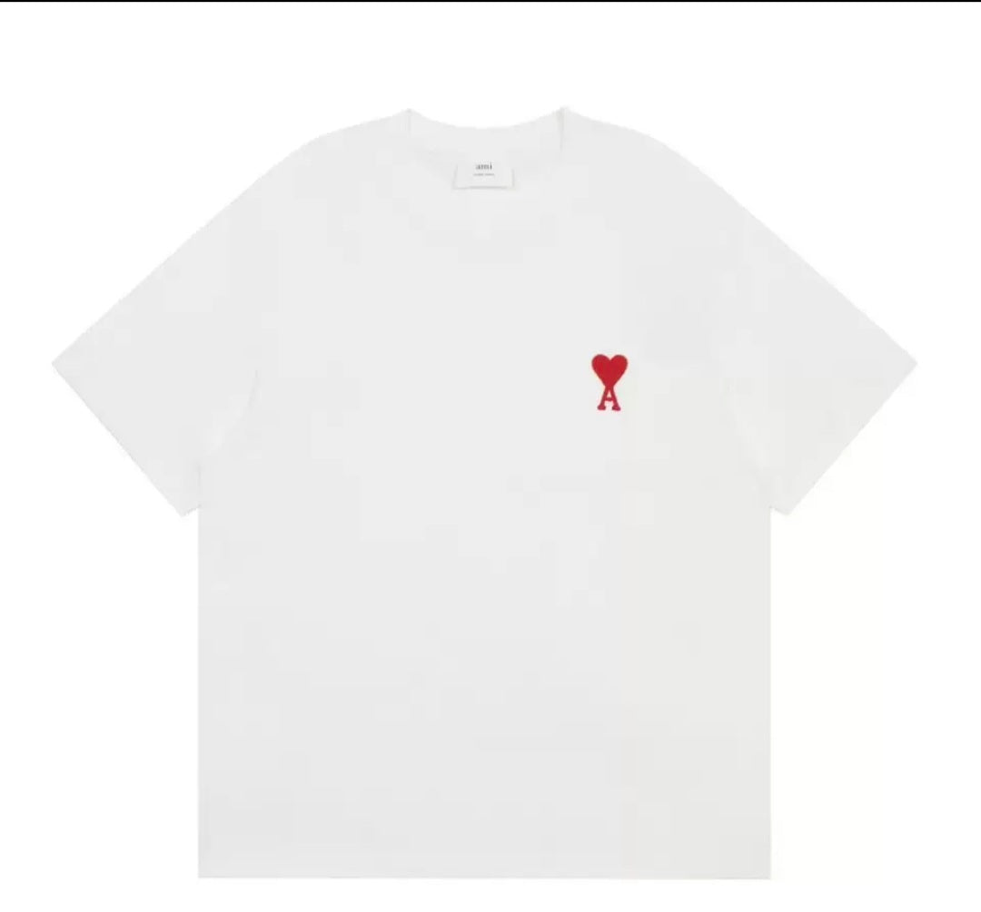 Ami small heart logo T-Shirt White