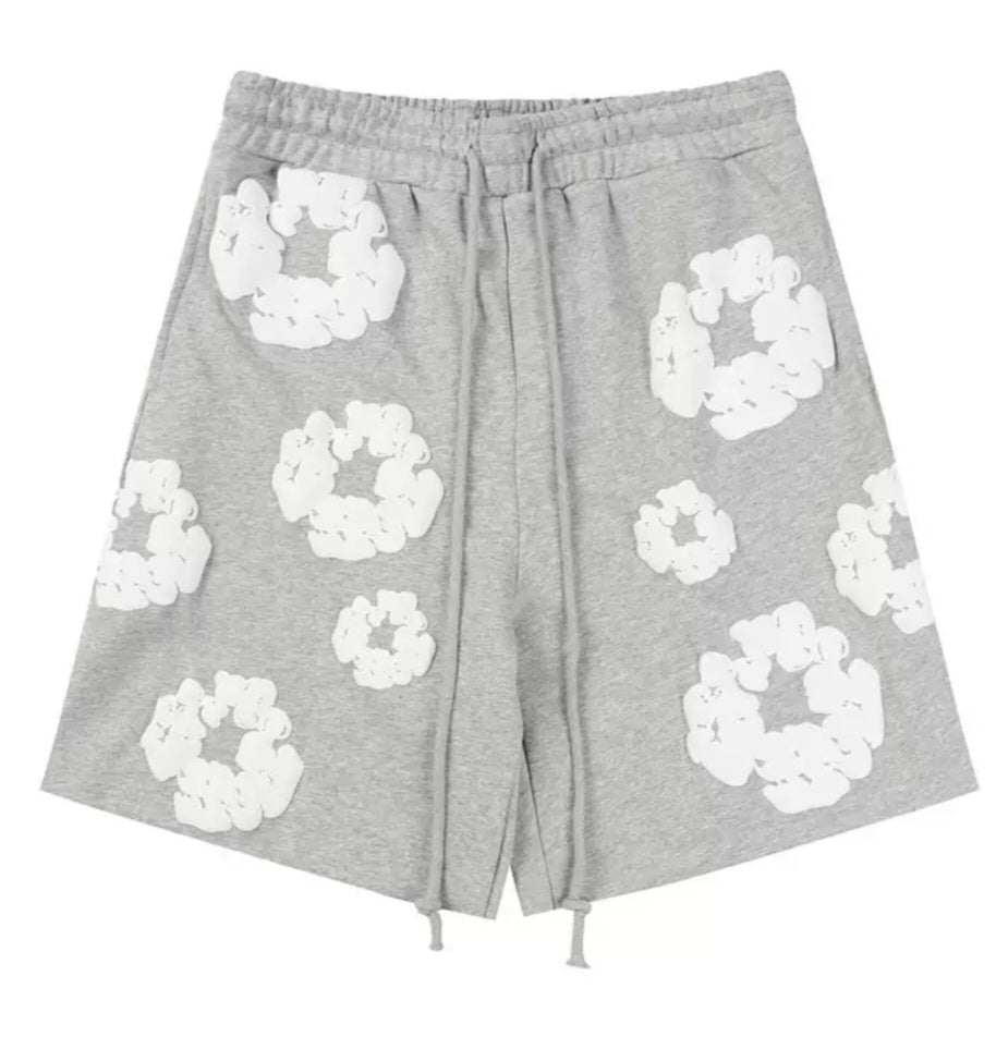 Denim Tears The Cotton Wreath Shorts Grey