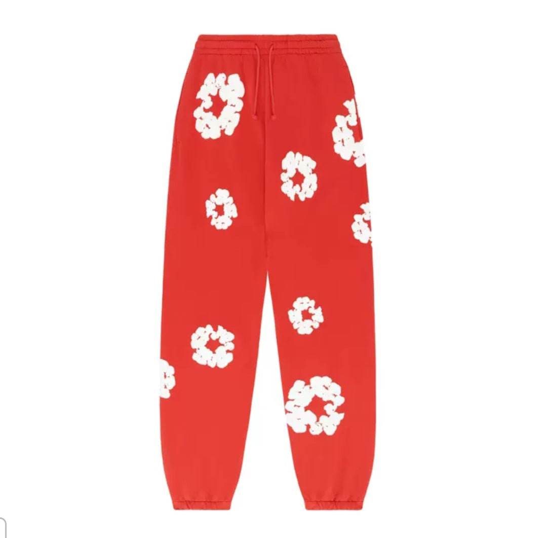 Denim Tears The Cotton Wreath Sweatpants Red
