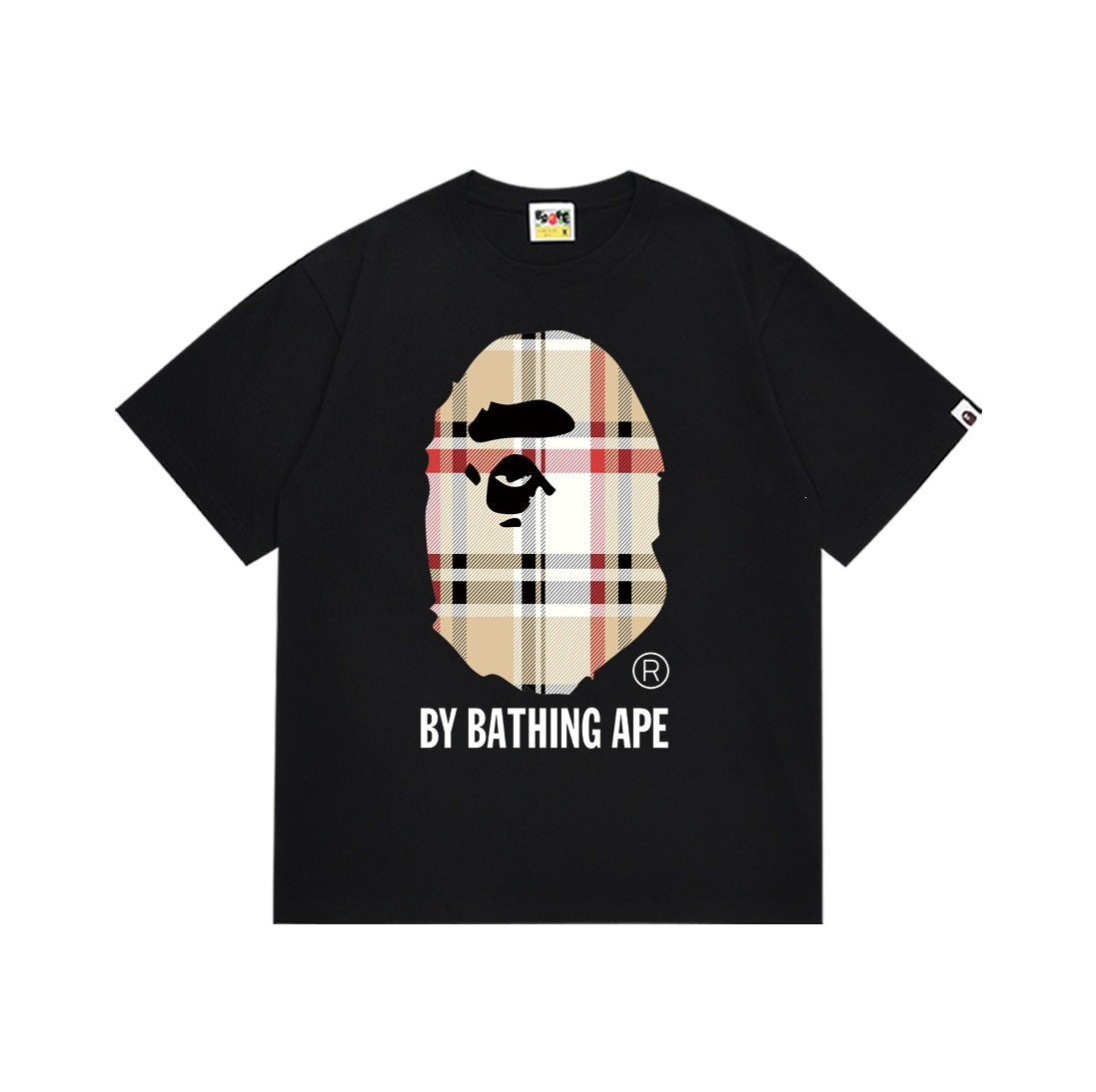 Bape x Burberry ape Head Black T-shirt