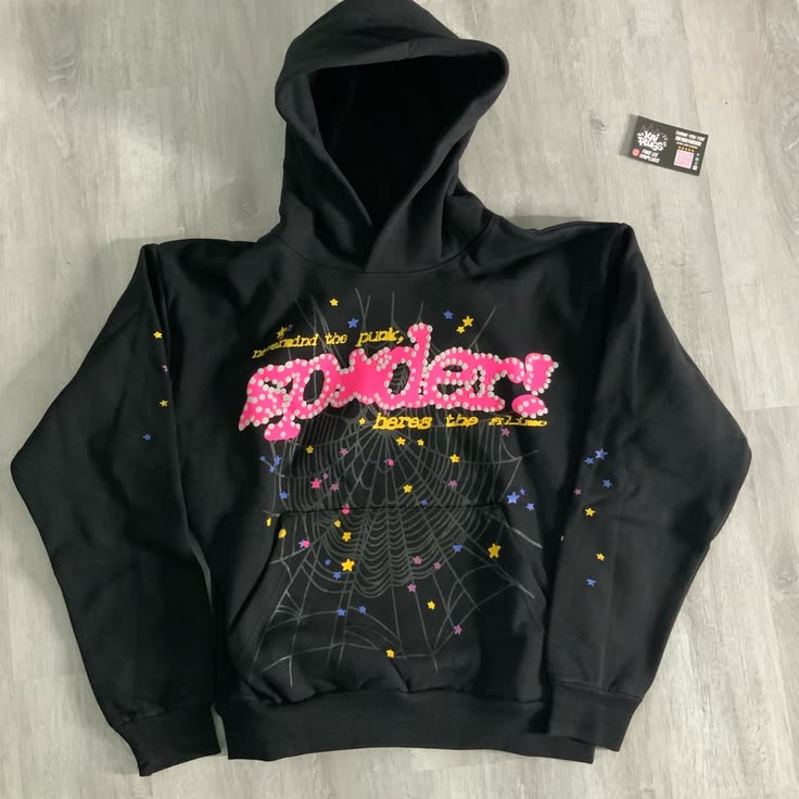 Sp5der OG Web Hoodie 'Black'