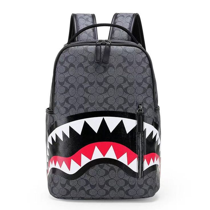 Sprayground Monogram Coaches/Oval Shark Backpack