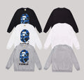 (+3)A Bathing Ape Color Camo Big Ape Head Sleeve Blue/+3