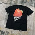 (+2)Stussy Strawberry T-Shirt [Black][white/navy]