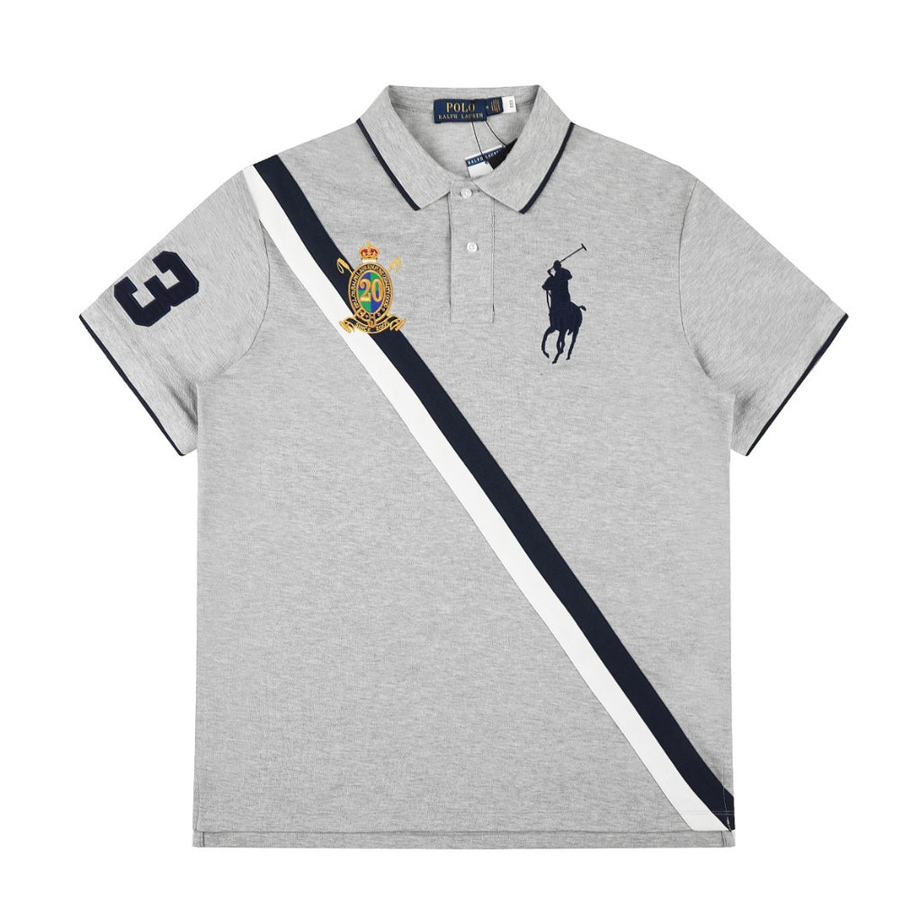 (+6)Polo Ralph Lauren Black BIG PONY 20th ANNIVERSARY CREST