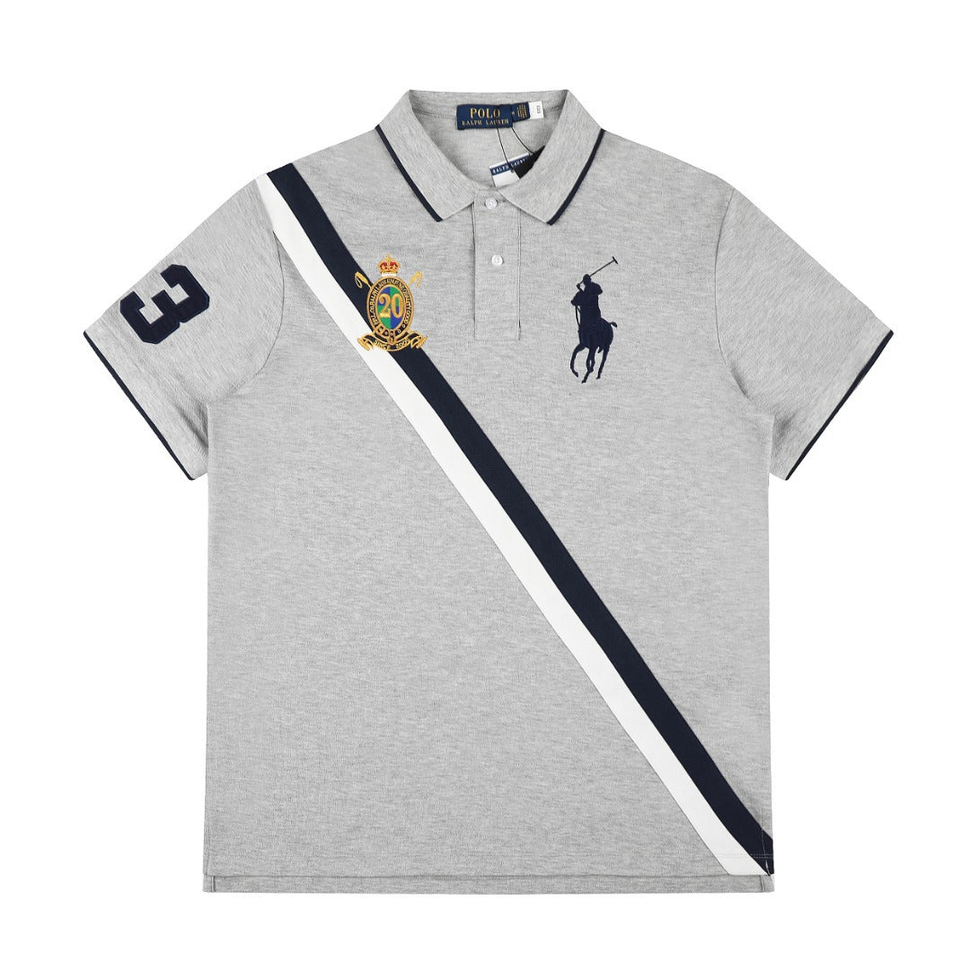 (+6)Polo Ralph Lauren Black BIG PONY 20th ANNIVERSARY CREST