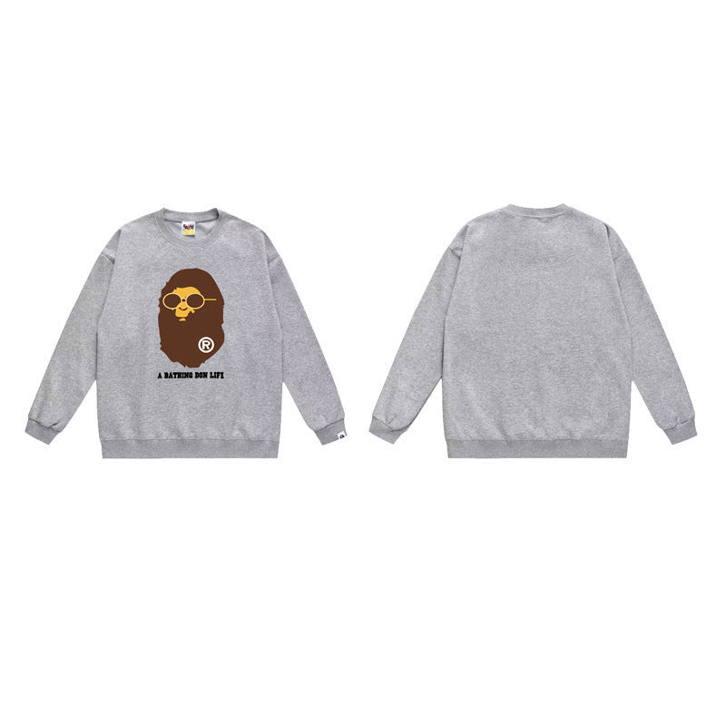BAPE x Big Sean Swarovski Ape Head Sleeve Gray
