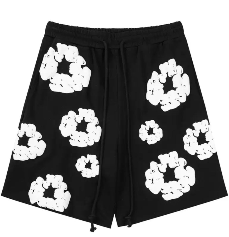 Denim Tears The Cotton Wreath Shorts Black